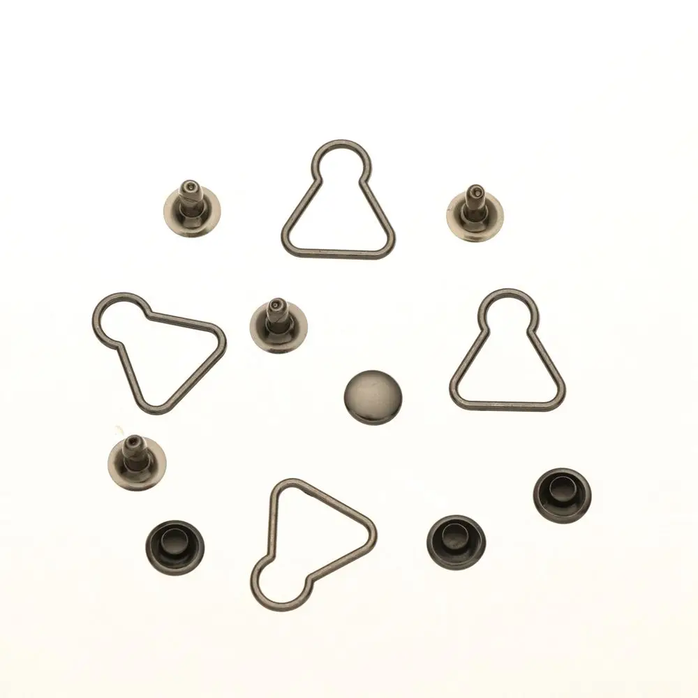 4/10Sets Doll Trousers Metal Buckles Mini Doll Belt Buttons Fit For 1/6 BJD Dolls Girls Doll Bags Clothes Buckles Accessories