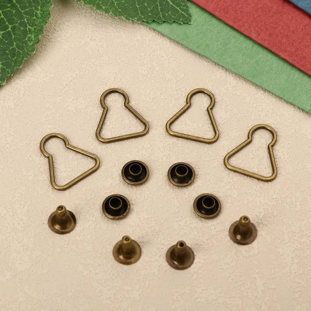 4/10Sets Doll Trousers Metal Buckles Mini Doll Belt Buttons Fit For 1/6 BJD Dolls Girls Doll Bags Clothes Buckles Accessories