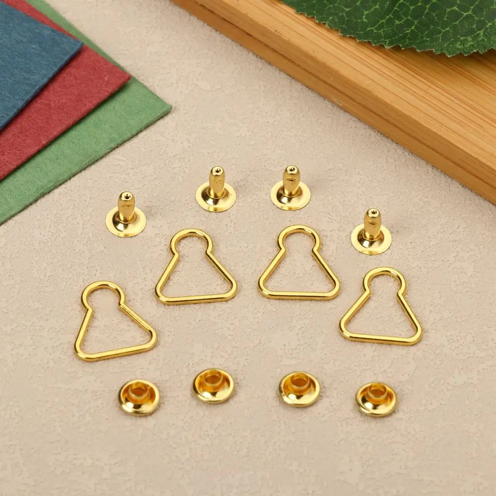 4/10Sets Doll Trousers Metal Buckles Mini Doll Belt Buttons Fit For 1/6 BJD Dolls Girls Doll Bags Clothes Buckles Accessories