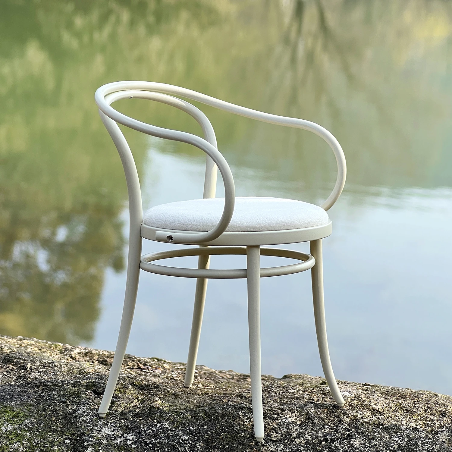 1/6 Dollhouse Bjd Miniature Furniture Metal Chair Doll House Accessories Wooden Chair for Dollhouse Decor Accessories