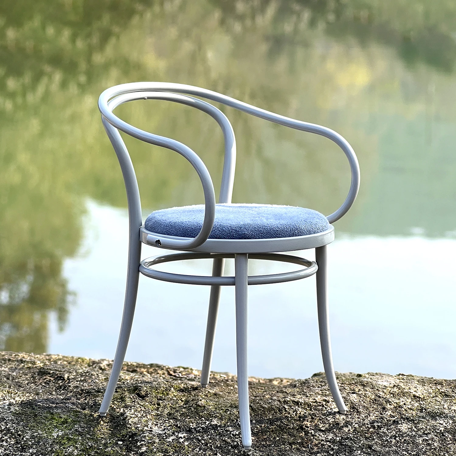 1/6 Dollhouse Bjd Miniature Furniture Metal Chair Doll House Accessories Wooden Chair for Dollhouse Decor Accessories