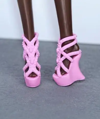Doll shoes high heel shoes flat shoes boots gifts accessories for Bbie dolls BK15