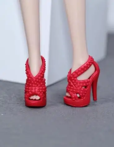 Doll shoes high heel shoes flat shoes boots gifts accessories for Bbie dolls BK15