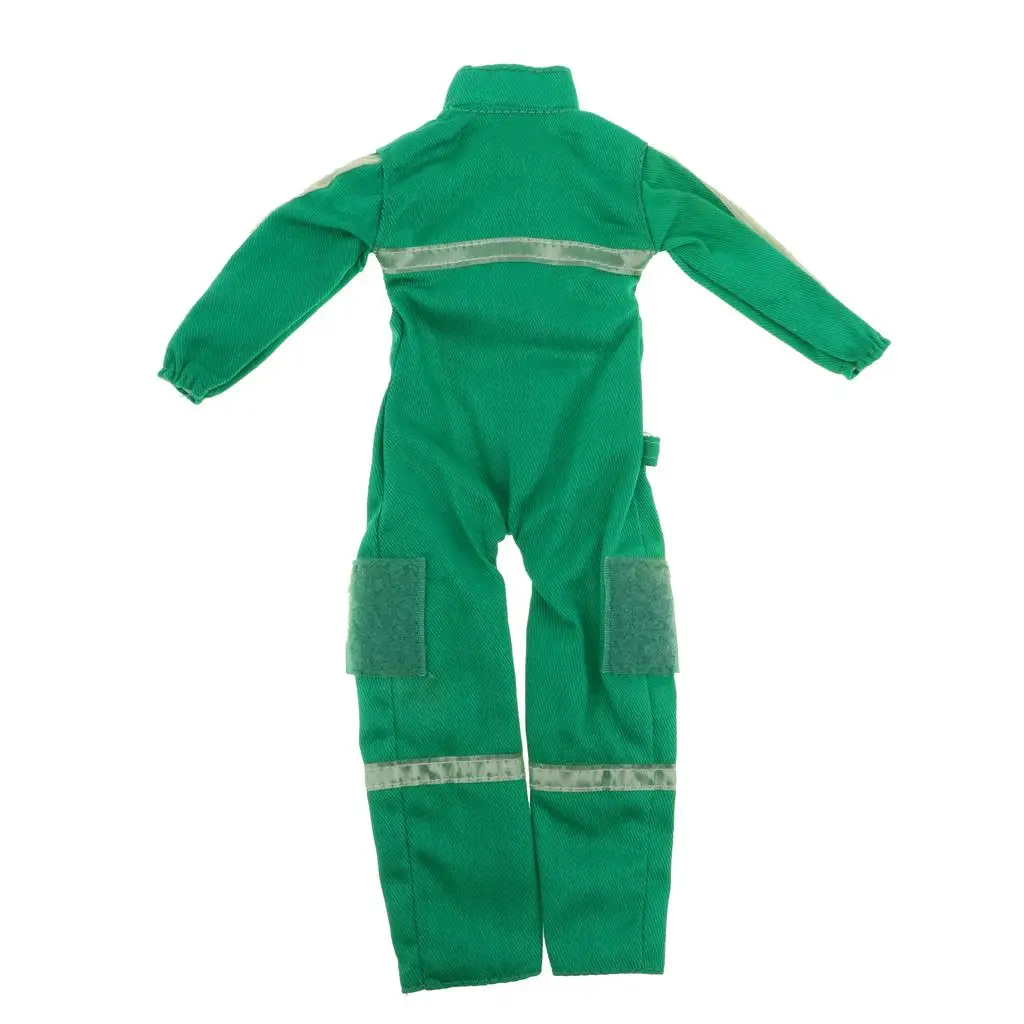 New Dolls Clothes Fireman Costume Suit Clothing Cool Army Suit Fireman Uniform Model for 1/6 Soldier Doll Accessory Gifts