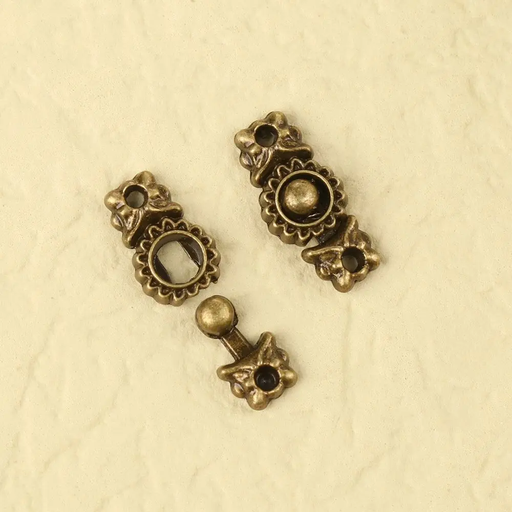 10Sets 10mm Mini Ultra-small Metal Belt Buckle Doll Bags Clothes Shoes Buckles DIY Doll Dress Buttons Doll Sewing Accessories