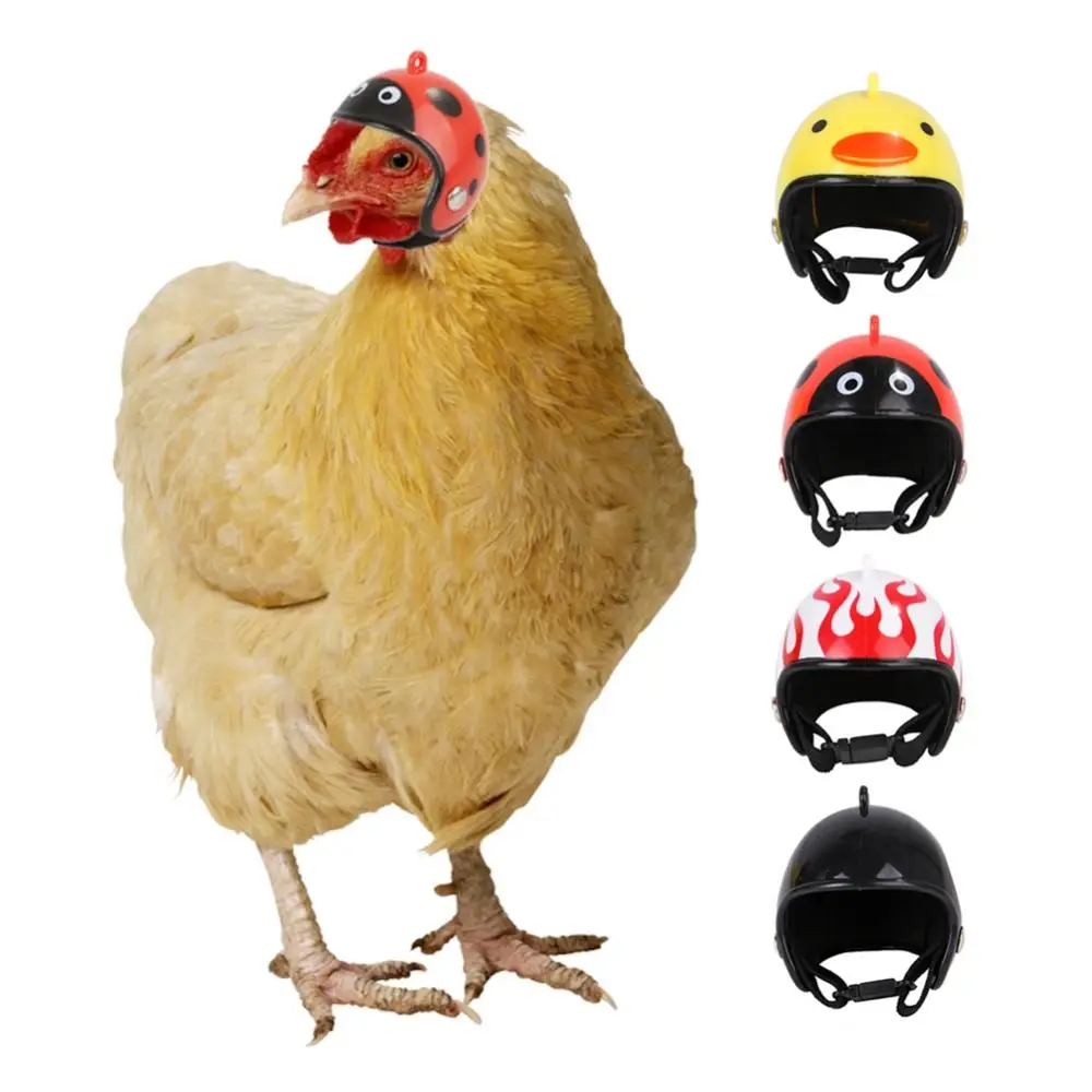 Dollhouse Helmet Cute Miniature Dollhouse Mini Helmet Toy for Doll House Accessories Sun Rain Protection Hats Chicken Helmet