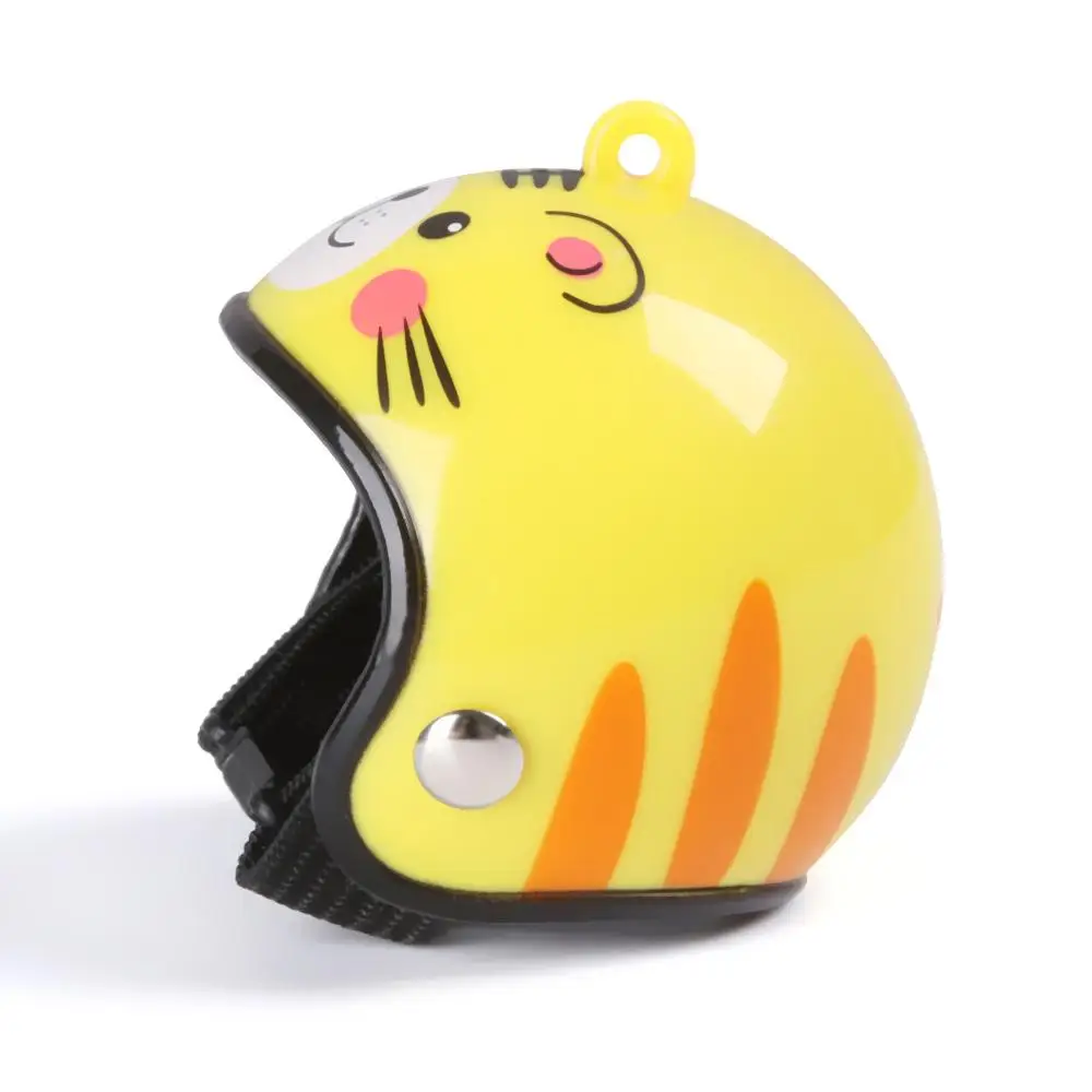 Dollhouse Helmet Cute Miniature Dollhouse Mini Helmet Toy for Doll House Accessories Sun Rain Protection Hats Chicken Helmet