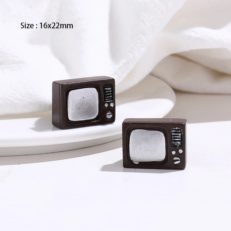 Mini Domestic Appliance Miniature Retro TV/Telephone/Camera/Piano/Phonograph Home Decoration DollHouse Accessories Toys