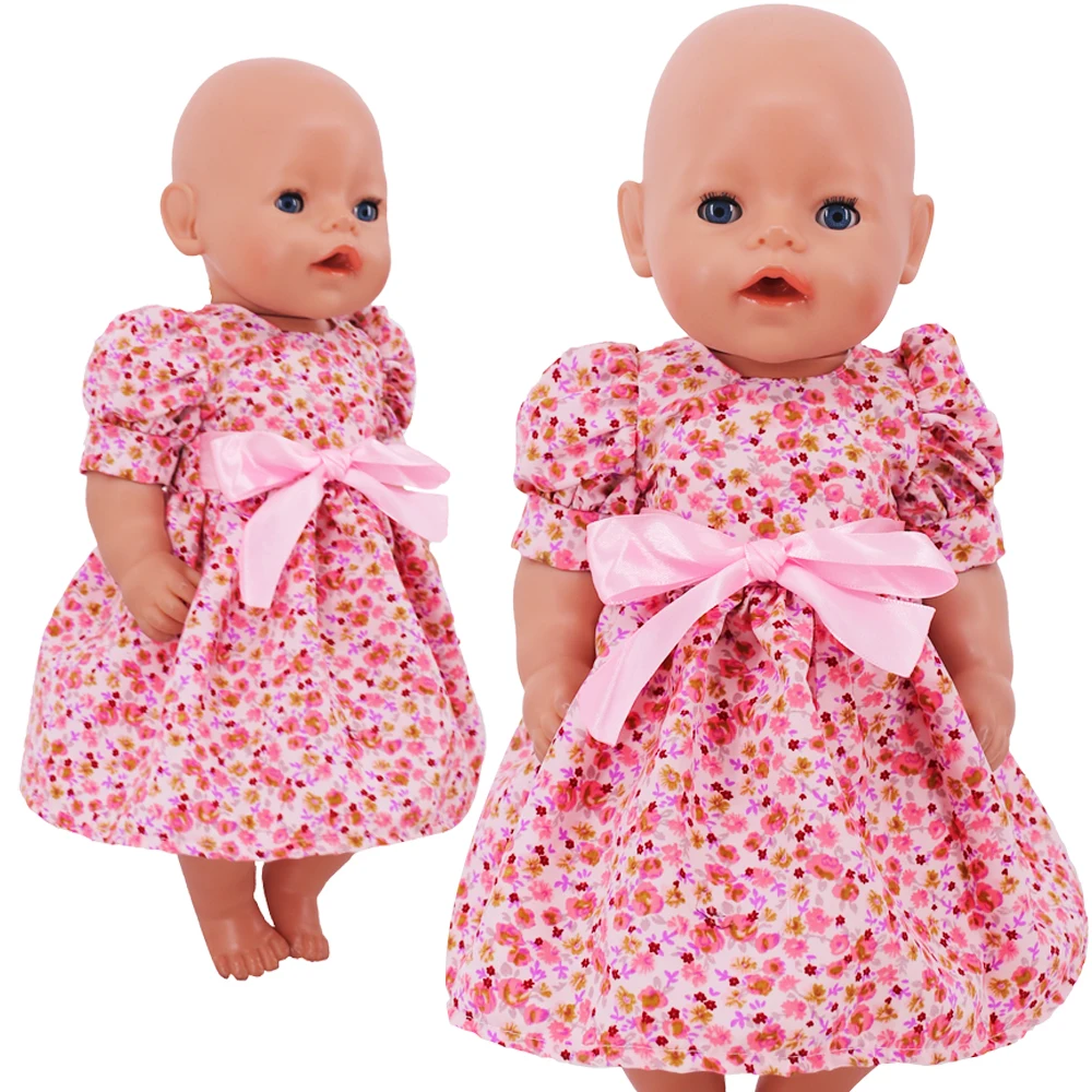 Kawaii Doll Dress For 43cm Baby Doll Clothes Accessories And 18 Inch American Doll Girl's Toys Our Generation