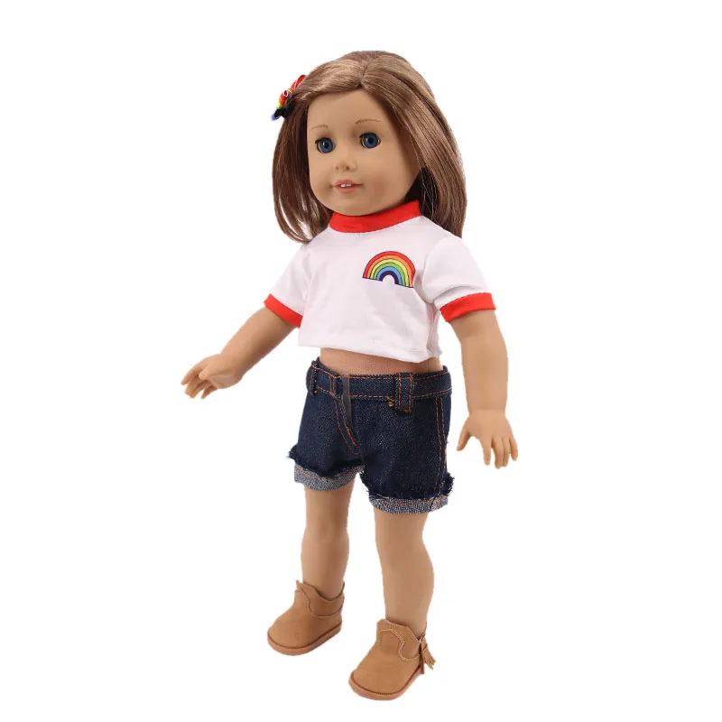 Kawaii Doll Dress For 43cm Baby Doll Clothes Accessories And 18 Inch American Doll Girl's Toys Our Generation