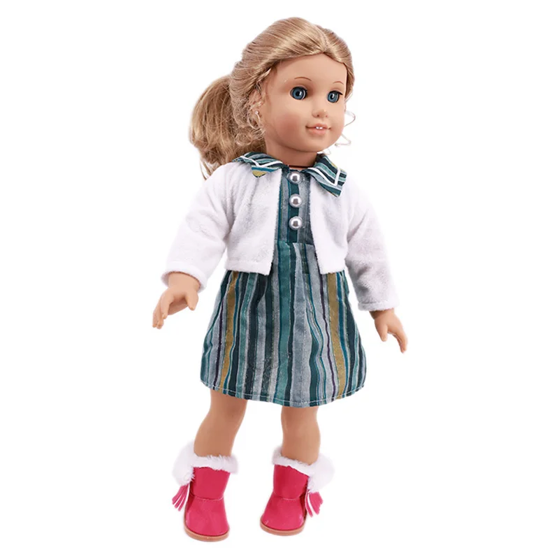 Kawaii Doll Dress For 43cm Baby Doll Clothes Accessories And 18 Inch American Doll Girl's Toys Our Generation