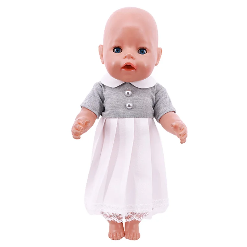 Kawaii Doll Dress For 43cm Baby Doll Clothes Accessories And 18 Inch American Doll Girl's Toys Our Generation