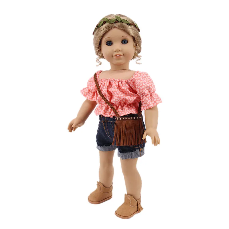 Kawaii Doll Dress For 43cm Baby Doll Clothes Accessories And 18 Inch American Doll Girl's Toys Our Generation