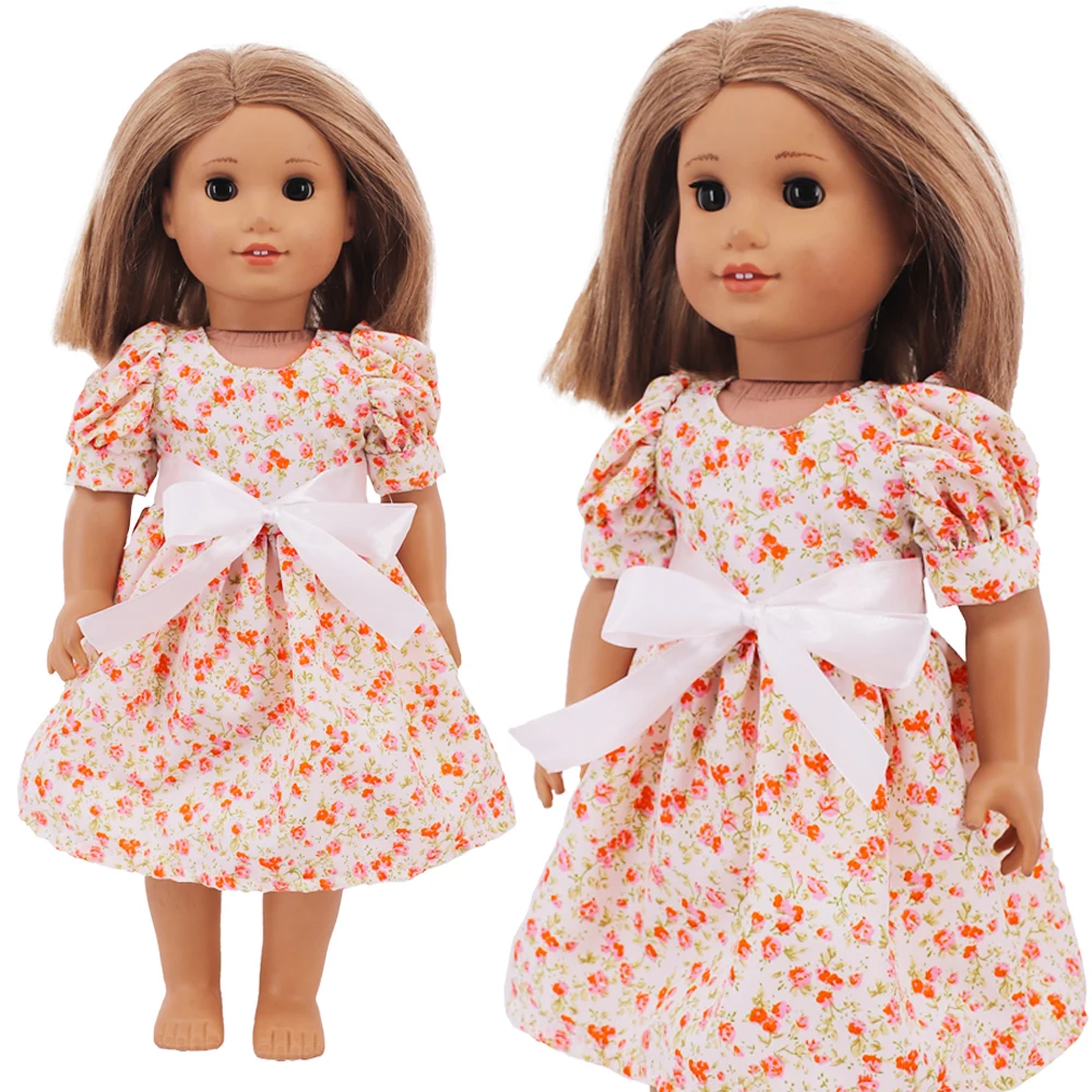 Kawaii Doll Dress For 43cm Baby Doll Clothes Accessories And 18 Inch American Doll Girl's Toys Our Generation