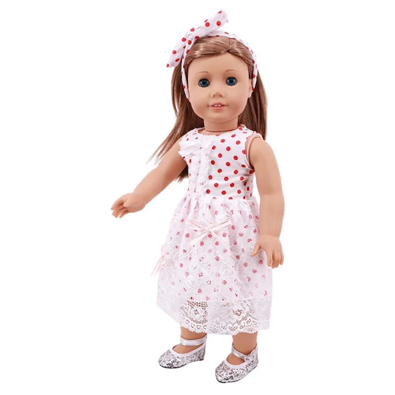 Kawaii Doll Dress For 43cm Baby Doll Clothes Accessories And 18 Inch American Doll Girl's Toys Our Generation