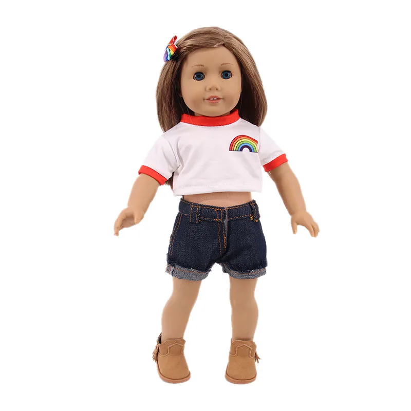 Kawaii Doll Dress For 43cm Baby Doll Clothes Accessories And 18 Inch American Doll Girl's Toys Our Generation