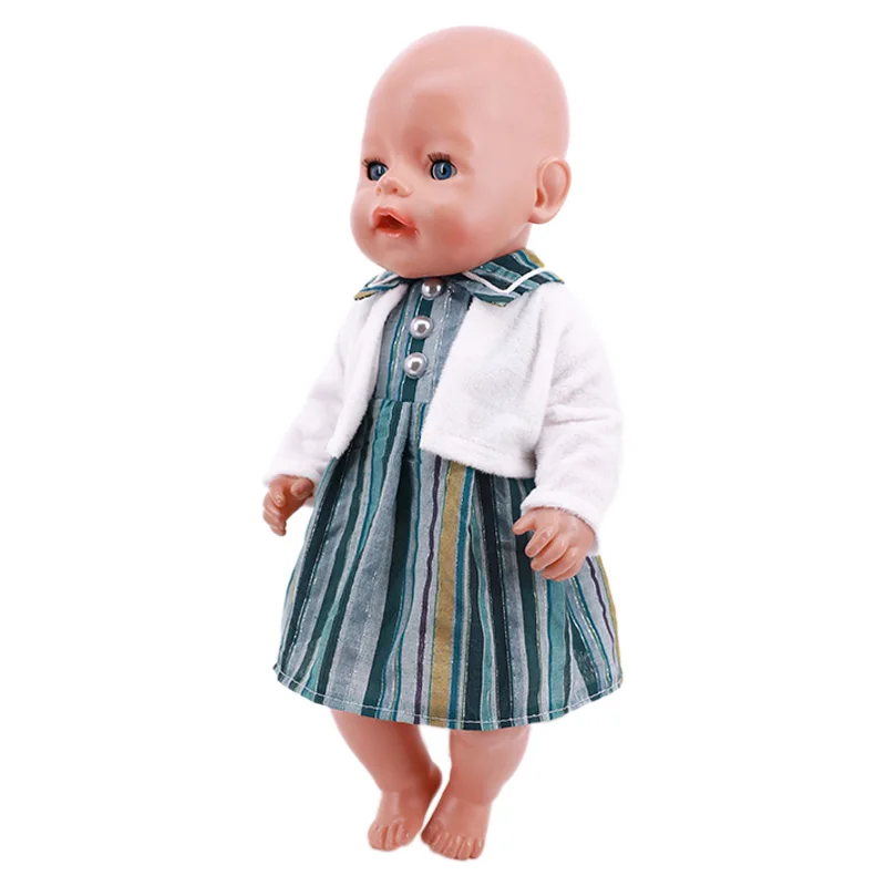 Kawaii Doll Dress For 43cm Baby Doll Clothes Accessories And 18 Inch American Doll Girl's Toys Our Generation