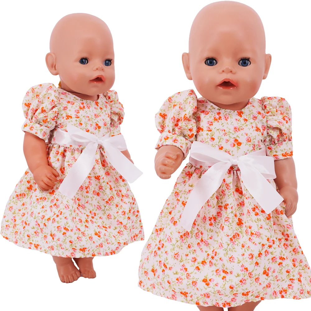 Kawaii Doll Dress For 43cm Baby Doll Clothes Accessories And 18 Inch American Doll Girl's Toys Our Generation