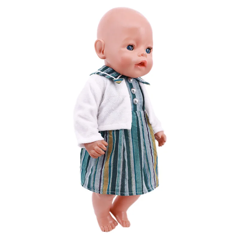 Kawaii Doll Dress For 43cm Baby Doll Clothes Accessories And 18 Inch American Doll Girl's Toys Our Generation