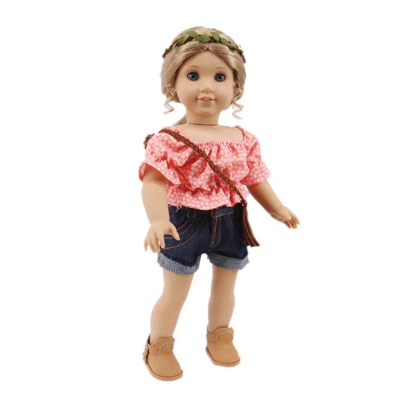 Kawaii Doll Dress For 43cm Baby Doll Clothes Accessories And 18 Inch American Doll Girl's Toys Our Generation