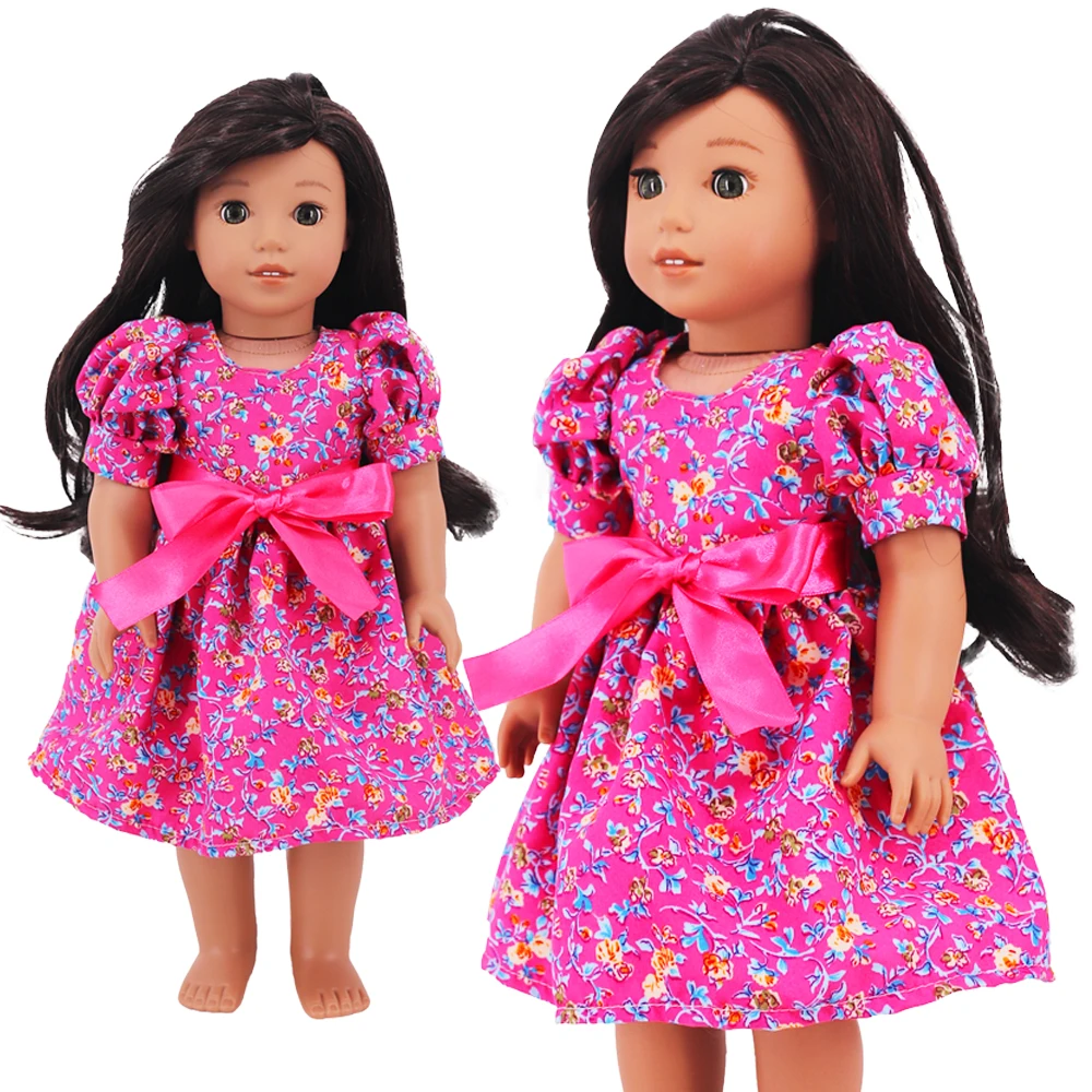 Kawaii Doll Dress For 43cm Baby Doll Clothes Accessories And 18 Inch American Doll Girl's Toys Our Generation