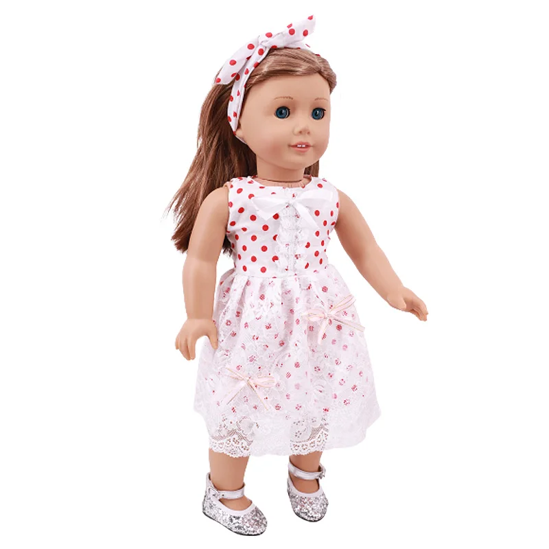 Kawaii Doll Dress For 43cm Baby Doll Clothes Accessories And 18 Inch American Doll Girl's Toys Our Generation