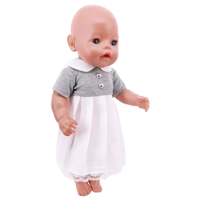 Kawaii Doll Dress For 43cm Baby Doll Clothes Accessories And 18 Inch American Doll Girl's Toys Our Generation