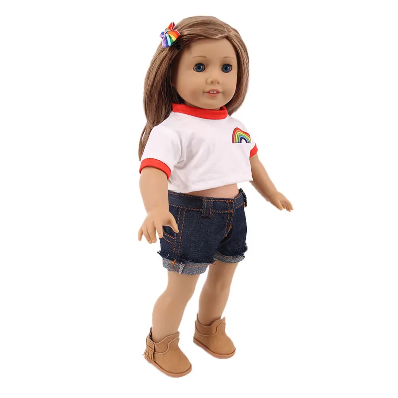 Kawaii Doll Dress For 43cm Baby Doll Clothes Accessories And 18 Inch American Doll Girl's Toys Our Generation