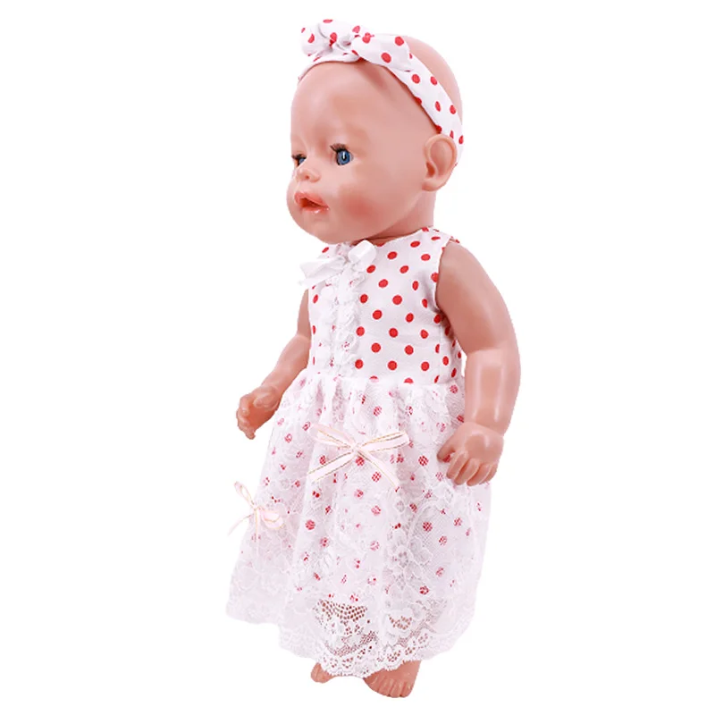 Kawaii Doll Dress For 43cm Baby Doll Clothes Accessories And 18 Inch American Doll Girl's Toys Our Generation