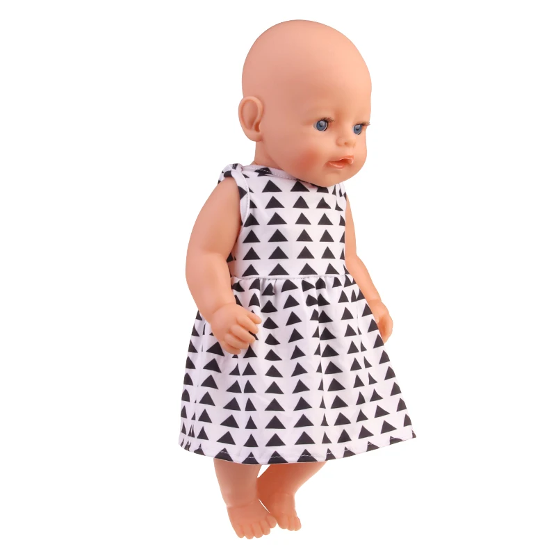 Baby Doll Clothes Dress Flamingo Cute Summer Skirt Bodysuit For 18 Inch American&43cm Reborn New Born Doll OG Girl`s Toy Doll
