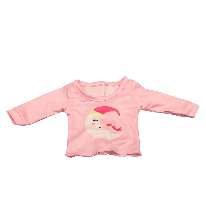 Baby Doll Clothes Dress Flamingo Cute Summer Skirt Bodysuit For 18 Inch American&43cm Reborn New Born Doll OG Girl`s Toy Doll