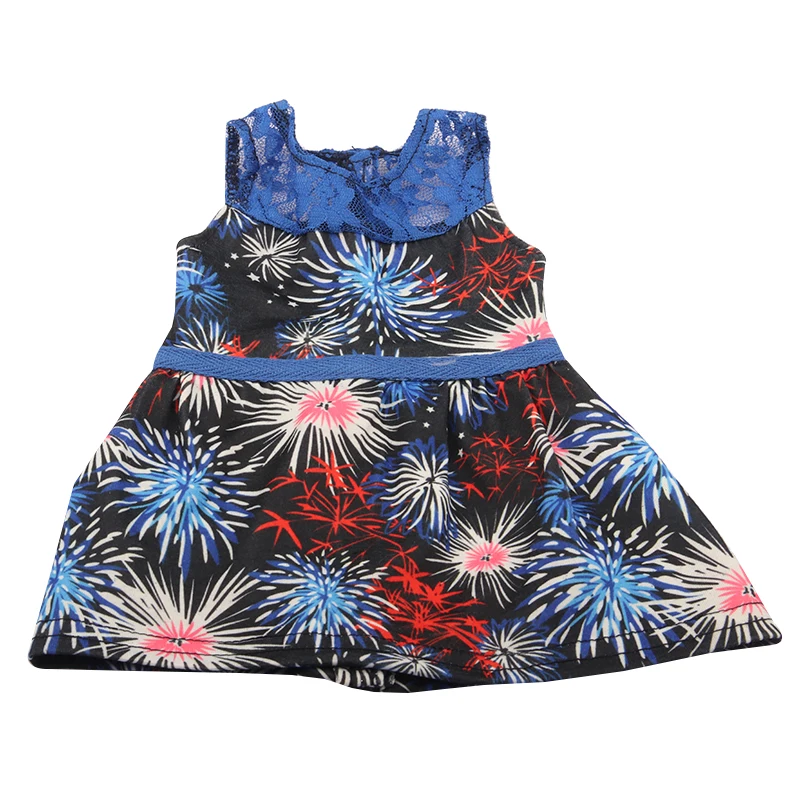 Baby Doll Clothes Dress Flamingo Cute Summer Skirt Bodysuit For 18 Inch American&43cm Reborn New Born Doll OG Girl`s Toy Doll