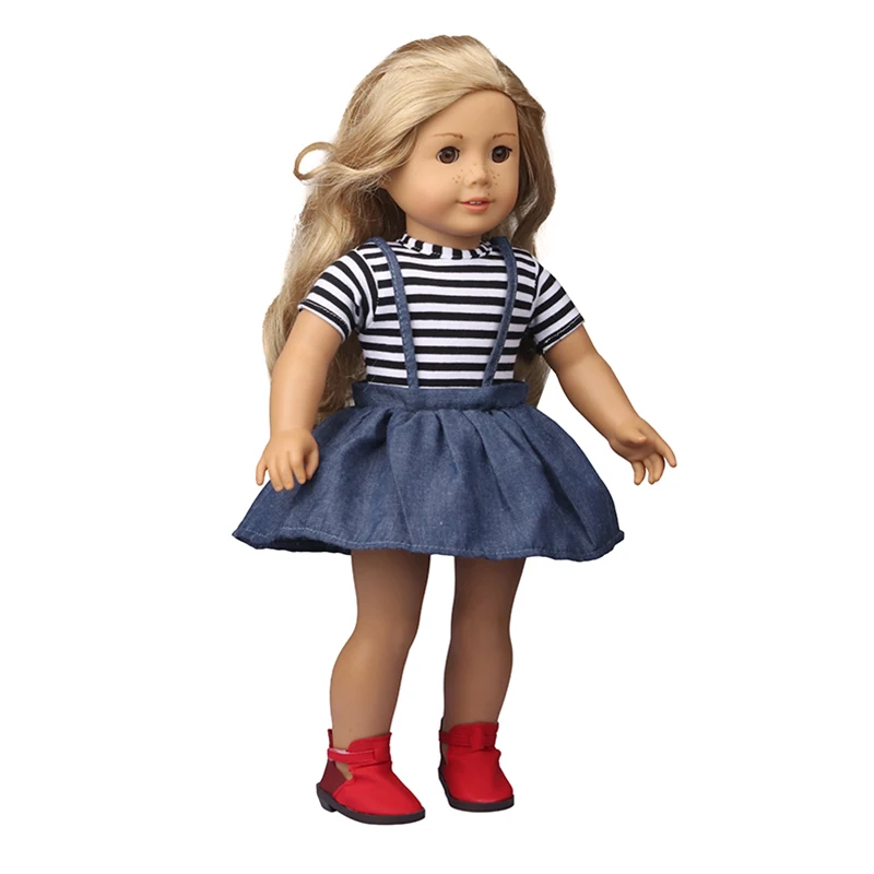 Baby Doll Clothes Dress Flamingo Cute Summer Skirt Bodysuit For 18 Inch American&43cm Reborn New Born Doll OG Girl`s Toy Doll
