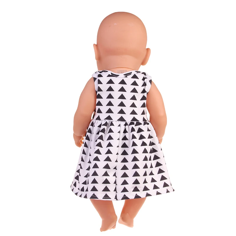 Baby Doll Clothes Dress Flamingo Cute Summer Skirt Bodysuit For 18 Inch American&43cm Reborn New Born Doll OG Girl`s Toy Doll
