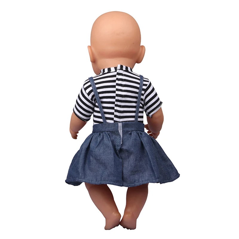 Baby Doll Clothes Dress Flamingo Cute Summer Skirt Bodysuit For 18 Inch American&43cm Reborn New Born Doll OG Girl`s Toy Doll
