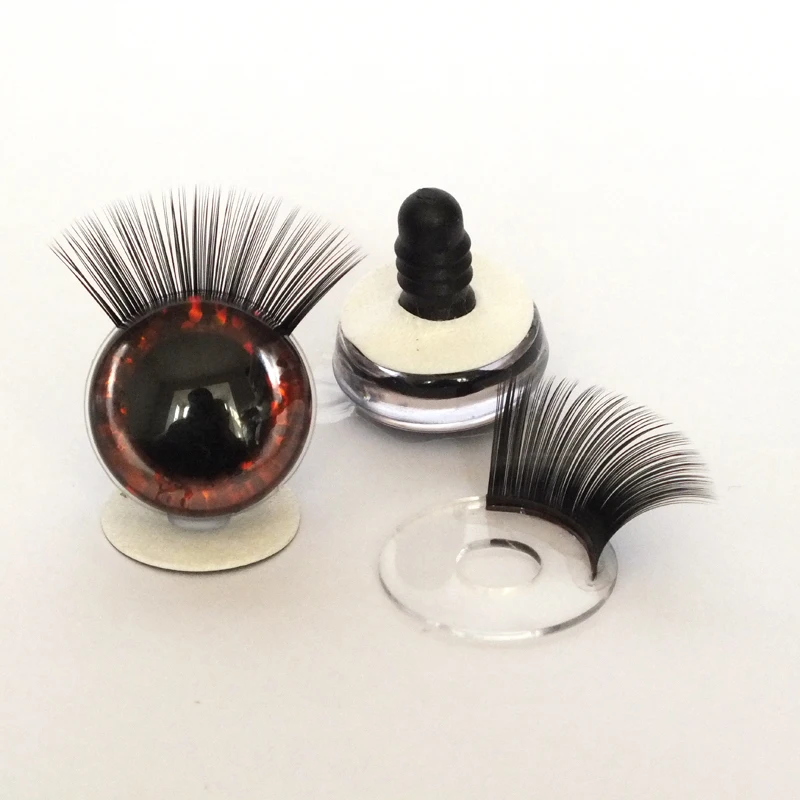 20pcs 12-30mm 3D Mixed Color Safety Toy eyes +Eyelash for amigurumi crochet stuffed animal