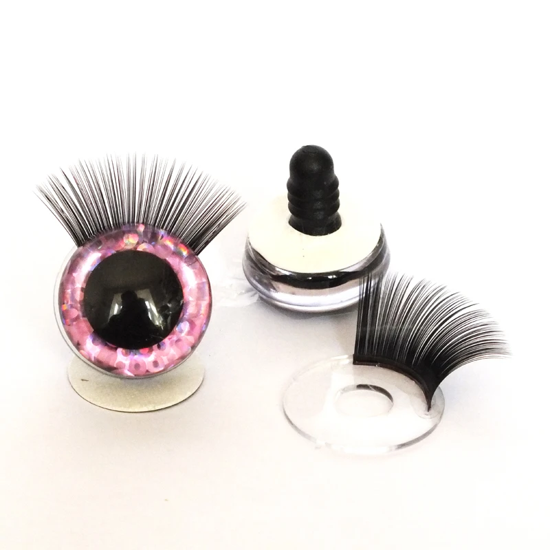 20pcs 12-30mm 3D Mixed Color Safety Toy eyes +Eyelash for amigurumi crochet stuffed animal