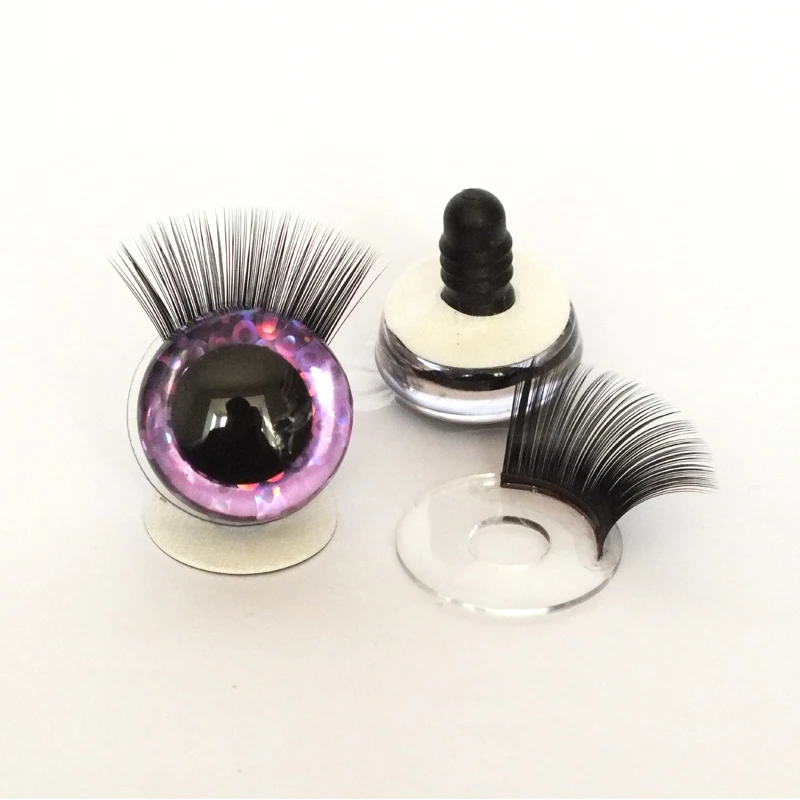 20pcs 12-30mm 3D Mixed Color Safety Toy eyes +Eyelash for amigurumi crochet stuffed animal