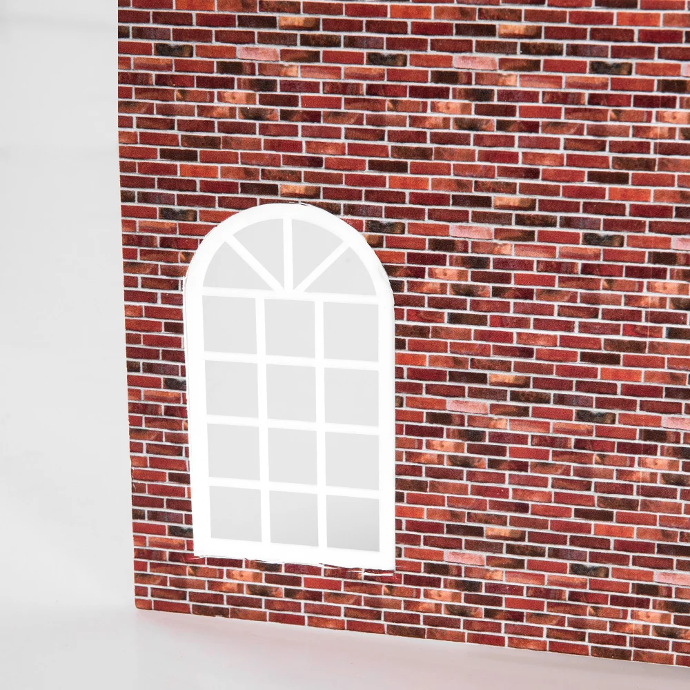 Diy Doll House Scene Accessory Scale 1:20/25/30 Window Model Indoor Building Layout Materials Diorama Kits 1Pcs
