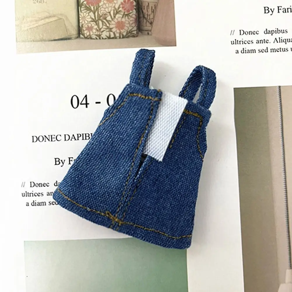 Doll Clothes Fashion Jeans Dress Overalls For ob11 Dolls Casual Wears Shirt for 1/12 BJD Dolls Clothes Accessories Kids Toys