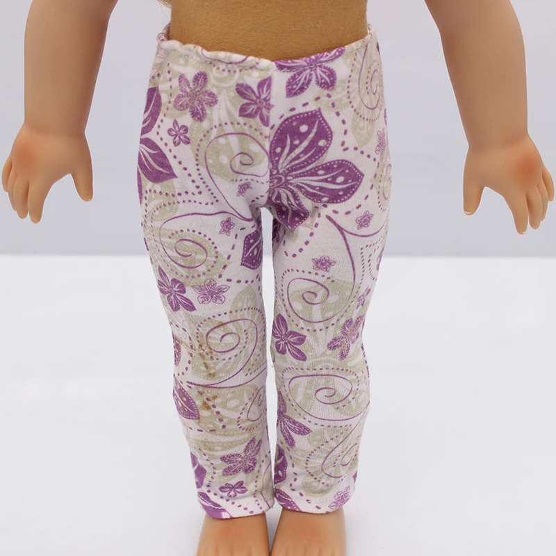Pants For 43cm baby Dolls 18 Inches Anmerican Doll Trousers Leggings 9 Colors High-quickly Clothes Accessories For Dolls