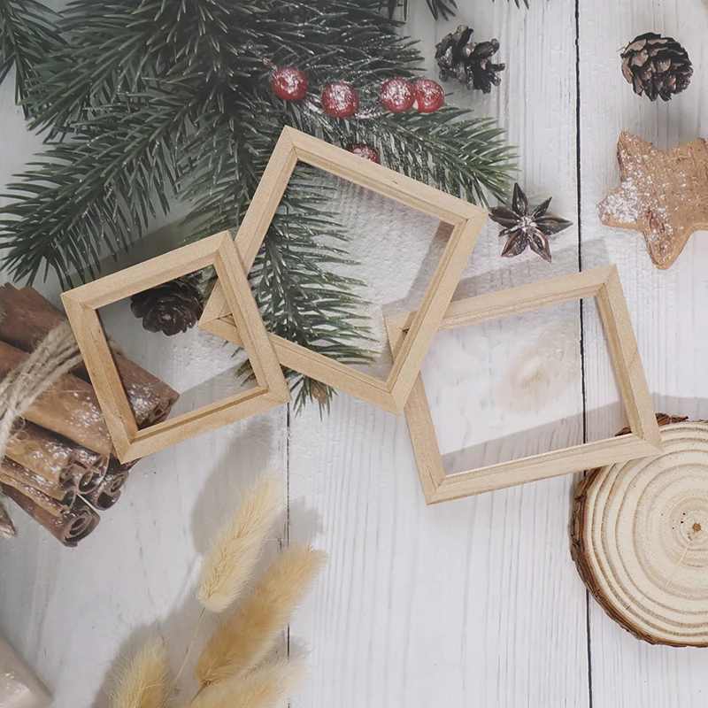 1Pcs 1/12 Wood Photo Frame Simulation Furniture Model Dollhouse Miniature Accessories