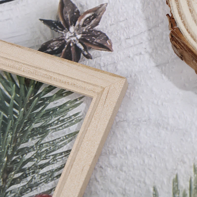 1Pcs 1/12 Wood Photo Frame Simulation Furniture Model Dollhouse Miniature Accessories