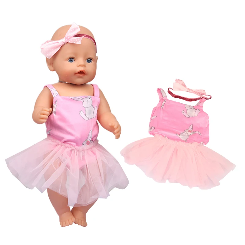 Doll Baby Clothes Princess Lace Dress Fit 18 Inch American&43 CM Reborn New Born Baby Doll OG Girl Doll Shoes DIY Gift`s Toy