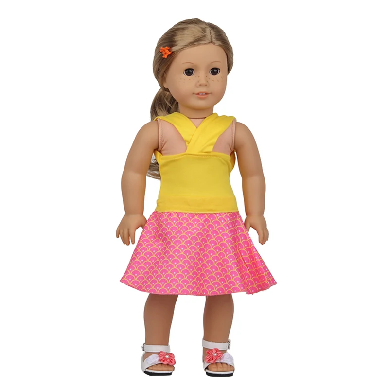Doll Baby Clothes Princess Lace Dress Fit 18 Inch American&43 CM Reborn New Born Baby Doll OG Girl Doll Shoes DIY Gift`s Toy