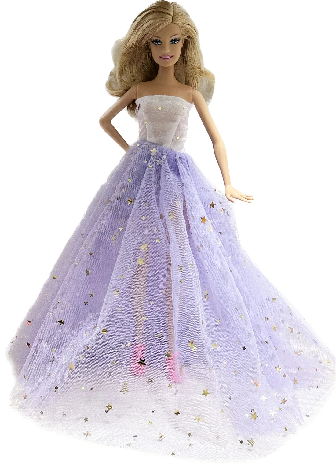 1 Set Cloth Doll Accessories Princess Dress +Shoes for 11.5 Inch 30cm Doll Kids or Birthday Gift