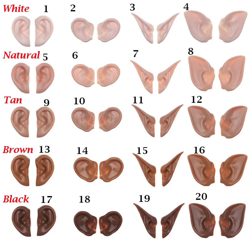Toys Ears Toy Blyth Doll No Doll Icy White Natural Only Tan Dark Doll Ears Artificial Ears Toys Super Black Skin Dolls Accessory