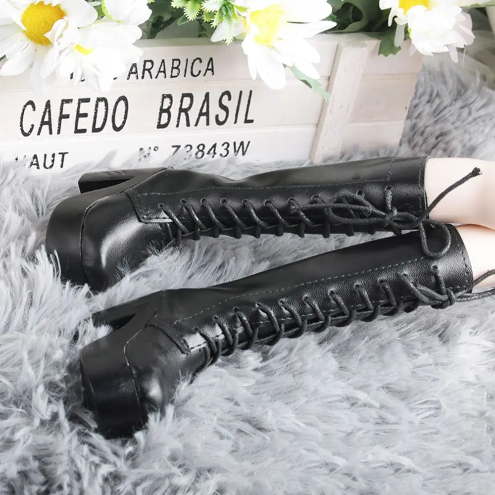 1/3 7.8CM Fashion Doll High Heel Shoes PU Leather With Differents Color Suitable for 60cm Doll Wearing Boots Shoes Doll