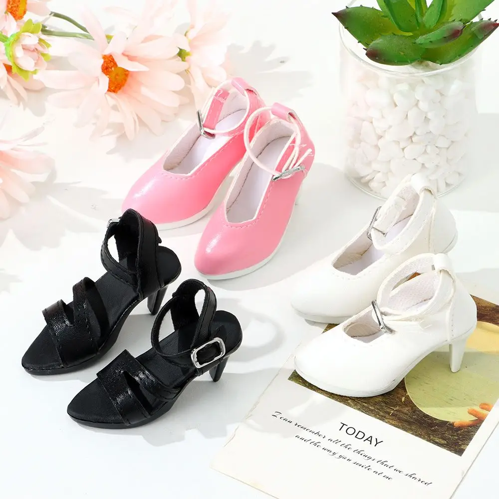 1/3 7.8CM Fashion Doll High Heel Shoes PU Leather With Differents Color Suitable for 60cm Doll Wearing Boots Shoes Doll