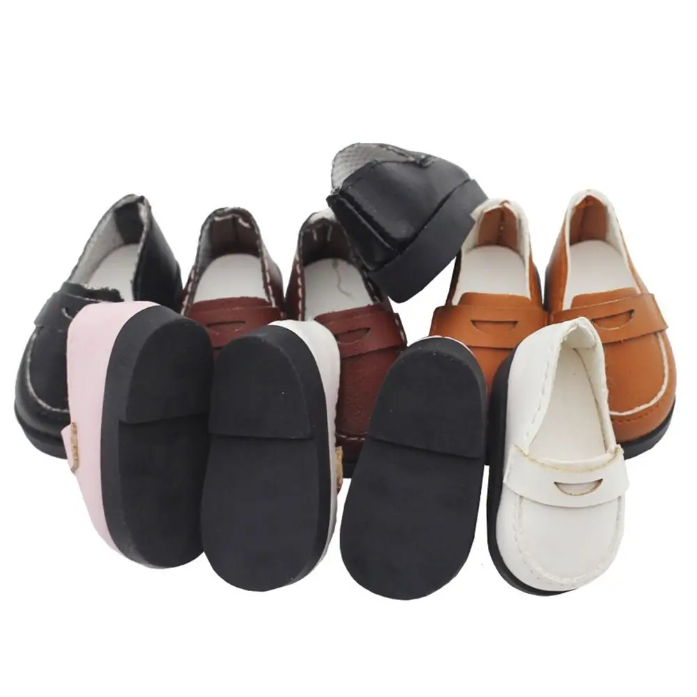 5.5*2.6cm 20cm Cotton Doll Leather Shoes Clothes Accessories For 1/12 1/14 Dolls for EXO Doll Casual Wear Shoes